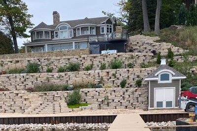 Dock and seawall